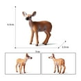thumbnail image 3 of Visland 1/6 PCS Deer Figurines Toys Deer Figures Cake Toppers Includes Deer Family, ELK, Reindeer and Caribou, 3 of 8