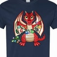 thumbnail image 4 of Inktastic Dragon Holding Dice Christmas Lights T-Shirt, 4 of 5