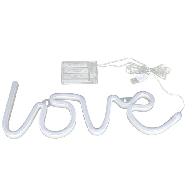 Luces de neón con letras en inglés, luz LED para suministros de fiesta, accesorio de decoración para habitación de niñas