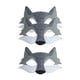 thumbnail image 3 of Máscara de Maquillaje de Lobo de 3 Piezas Sunnimix para Festival de Música de Escenario Club, 3 of 8