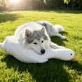 thumbnail image 5 of Large Plush White Dog Toy with Removable Comb - 50Cm 90Cm Big Goose Interactive Chew Play Training Toy for Medium & Large Dogs, Stuffing-Free Squeaky Pet Toy, Dog Chew Toys Dogt02, 5 of 9