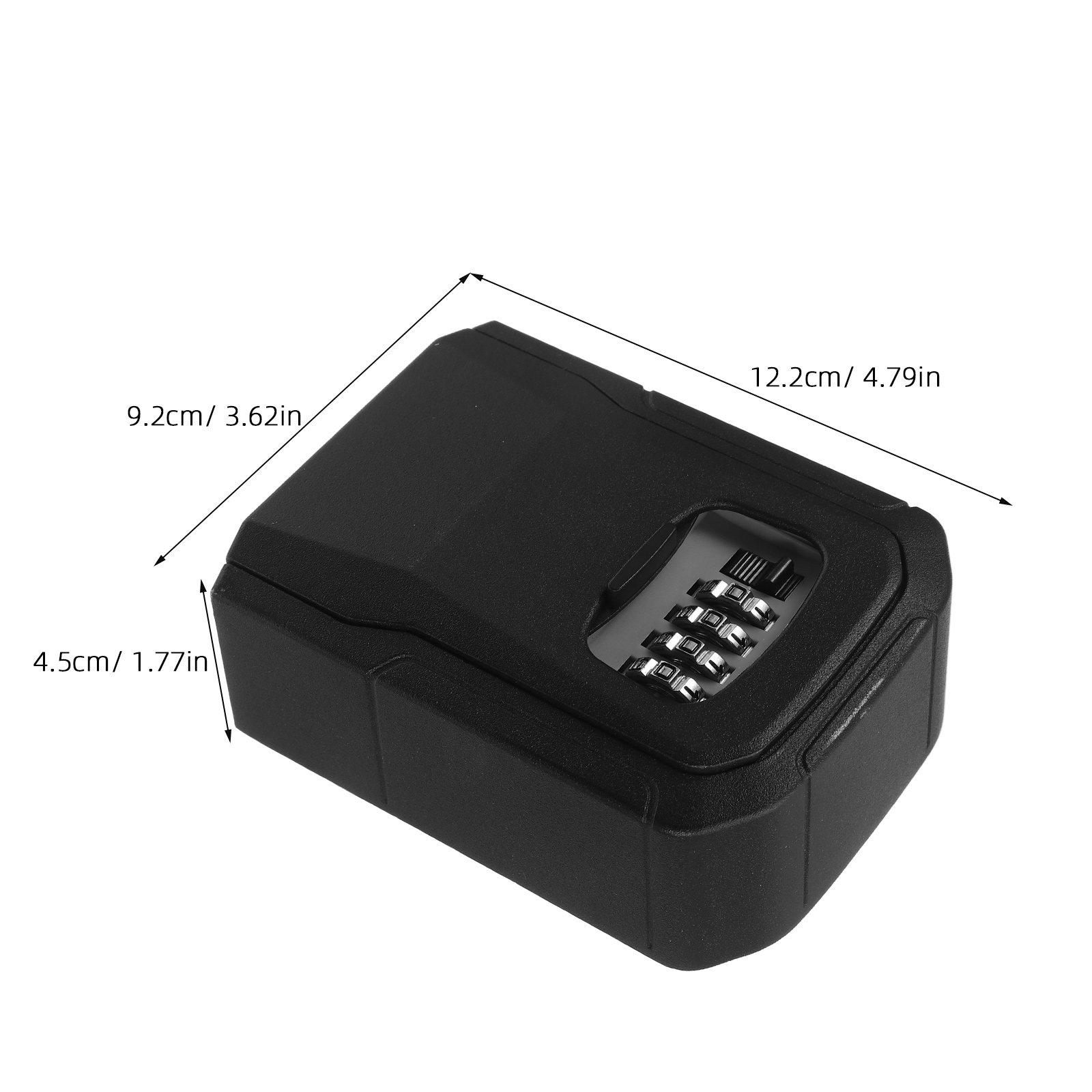 LOLIPPYY Combination Lock Box for Keys with Weatherproof Aluminum Alloy for Outdoor and Indoor Security Storage
