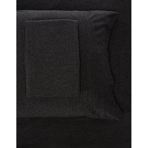 Intelligent Design ID20-694 Cotton Blend Jersey Knit Sheet Set, Queen, Dark Grey