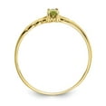 thumbnail image 2 of 10K Yellow Gold Ring Band with Stones (08) August Peridot Marquise Green, Size 7, 2 of 5