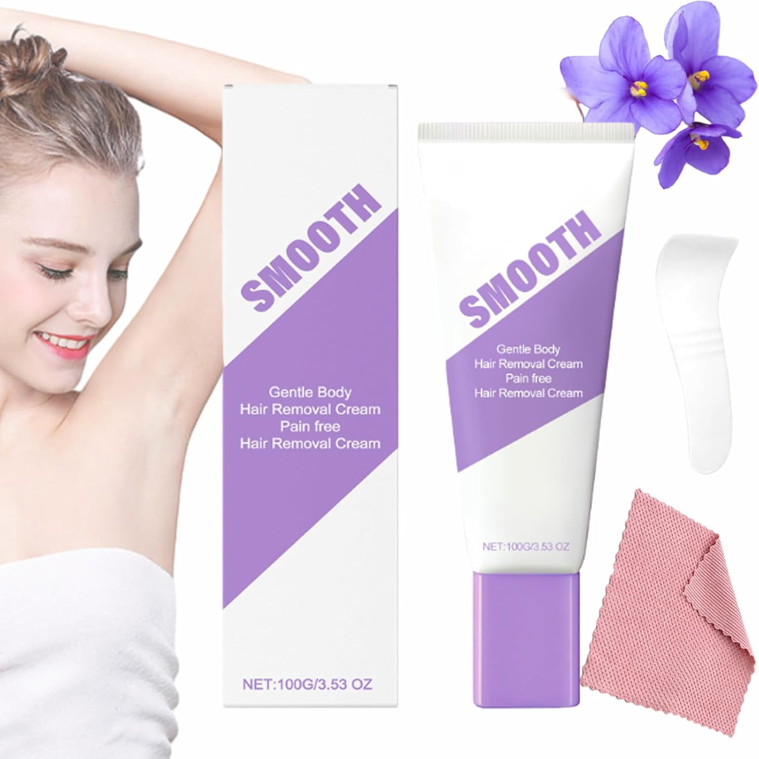 Cloud Sense Hair Removal, Hair Removal Spray, Gentle & Soothing Body & Legs Hair Removal Cream for Women and Men, Gentle Safe for Sensitive Skin, For All Skin Types (2set, 1)