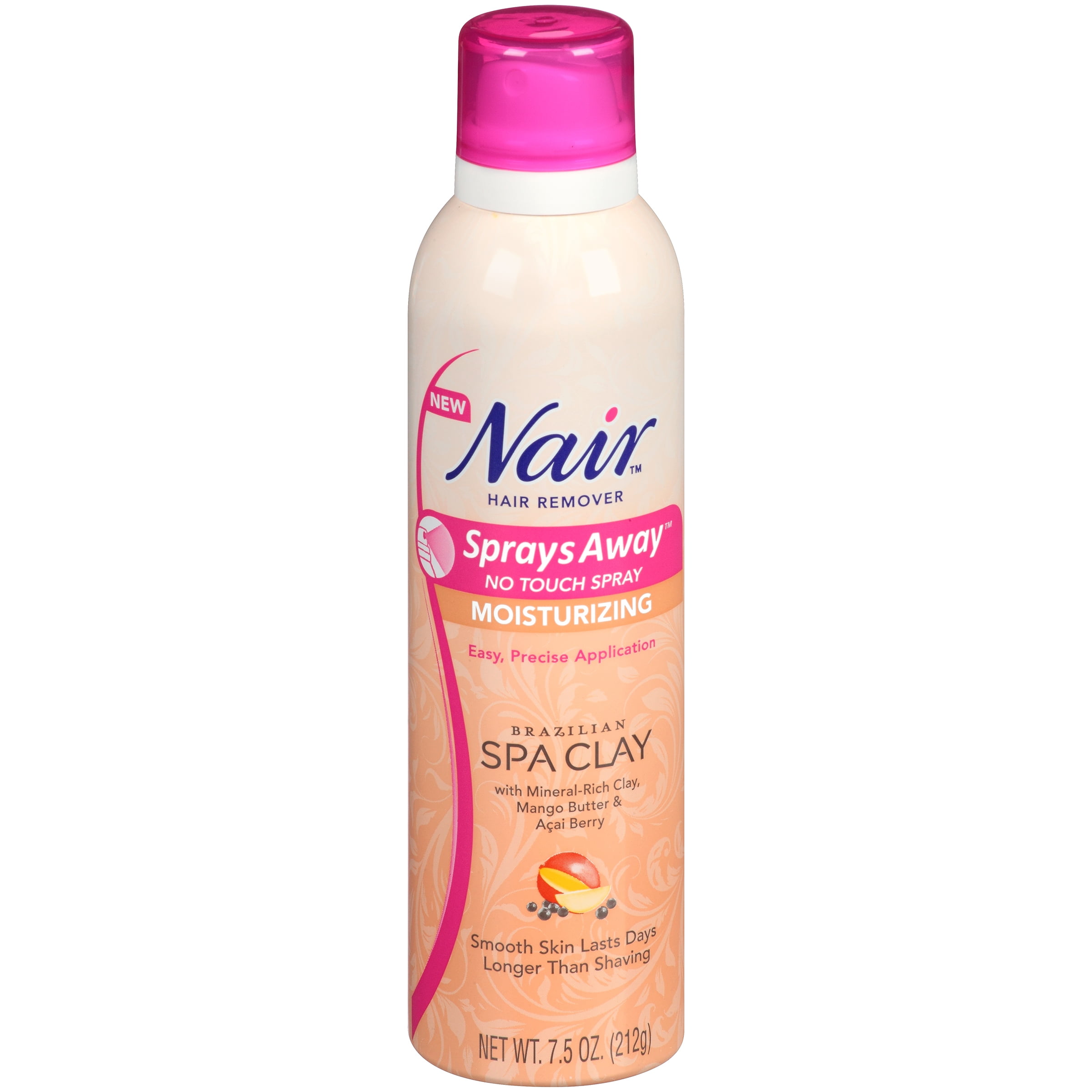 Photo 1 of 4 PACK Nair Hair Remover Sprays Away Bundle: Nourish Legs Body with Japanese Cherry Blossom | 4 Count Moisturizing Spray Brazilian Spa Clay Hair Remover Mango Butter & Acai Berry 7.5 oz. Can