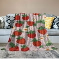 thumbnail image 2 of COMIO Cute Strawberry Flower Pink Blanket, Soft Blankets Flannel Bed Throw Cozy Lightweight Plush Gifts for Women Men Boys Girls Kids Sofa Couch Bedroom Warm All Season, Home Decor, Small, 2 of 6