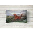 thumbnail image 2 of Carolines Treasures HEH0081PW1216 Irish Setters by Elizabeth Halstead Fabric Decorative Pillow, 2 of 3