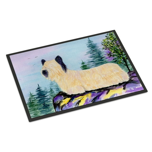 Carolines Treasures SS8679JMAT Skye Terrier Doormat 24x36 36"L x 24"W multicolor