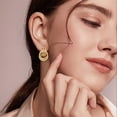 thumbnail image 4 of Fashionable Golden Earrings for Women High-End Jewelry for Elegant Occasions Accessories for Stylish Ladies, 4 of 4