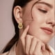 thumbnail image 5 of Pendientes de oro para las mujeres Pendientes de moda de alta gama para las mujeres, 5 of 5