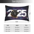 thumbnail image 2 of Kdxio Cotton Pillow Cases 16"x24" Pillowcases,Soft and Breathable Bedroom Pillow Cases-2025 Happy New Year 4-No Pillow Core, 2 of 5