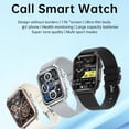 thumbnail image 3 of Reloj inteligente Reloj de monitoreo de salud táctil de pantalla completa de 1.96 pulgadas IP67 Llamada BT a prueba de agua Batería de larga duración Modos multideporte Cuerpo delgado Hombres Mujeres, 3 of 8