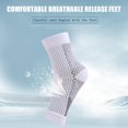thumbnail image 1 of Calcetines de compresión para el pie con manga deportiva para el tobillo para mujeres y hombres (blanco S/M), 1 of 6