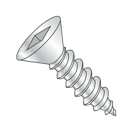 

#6 x 3/4 Type A Self-Tapping Screws / Square / Flat Head / Stainless Steel 18-8 (Quantity: 5000 pcs)