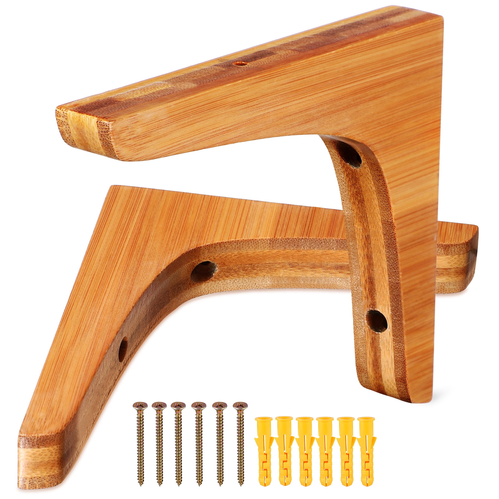 Toyandona Hidden Bracket Shelf Brackets Chocolate 2Pcs