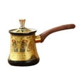 thumbnail image 3 of DOLITY Turkish Coffee Pot Chocolate Butter Milk Cup W Anti Overflow Spout Turkish Coffee Maker Saucepan for Milk for Kitchen Camping 35ml, 3 of 9