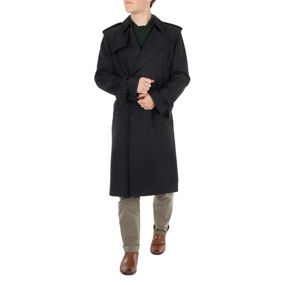 Burberry Double-Breasted Silk-Blend Trench Coat, Brand Size 46 (US Size 36)