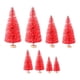 thumbnail image 5 of 8-Adornos de árbol en miniatura 4 tamaños Mini árbol de Navidad artificial para decoración del hogar Rojo Zulema Pino en miniatura, 5 of 8