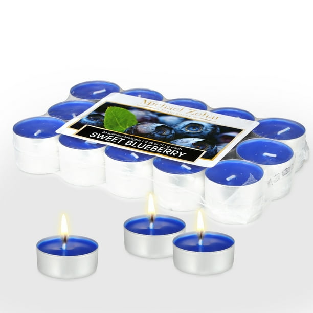 Michael Zohar Candles Scented Tealight 30 Pack Premium Light, for Spa