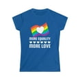 thumbnail image 4 of LGBT More Equality More Love LGBTQ Gay Lesbian LGBT Pride Womens Shirts, 4 of 8