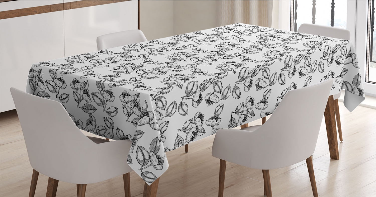 Ambesonne Botanical Table Runner Monochrome Style Leafy Branches Garden Meadow Style Artwork Nature Drawings Dining Room Kitchen Rectangular Runner 16 X 90 Dark Grey White Ambesonne Botanical Table Runner Monochrome Style Leafy Branches Garden Meadow Style Artwork Nature Drawings Dining Room Kitchen Rectangular Runner 16 X 90 Dark Grey White