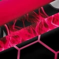 thumbnail image 5 of Manfei Neon Gamepad Curtains Pack of 2 (38x45),Modern Geometric Honeycomb Black Out Curtains,Red Black Curtains for Living Room For Boys Kids,Super Cozy Bedroom Decor, 5 of 7