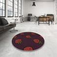 thumbnail image 4 of Ahgly Company Machine Washable Indoor Rectangle Transitional Dark Scarlet Red Area Rugs, 2' x 4', 4 of 7