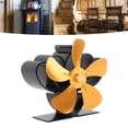 thumbnail image 1 of Ventilador De Estufa, Ventilador De Estufa De Bajo Ruido, Portátil, Sostenible, De aleación De Aluminio, Accionado Por Calor Para Chimenea, 1 of 7