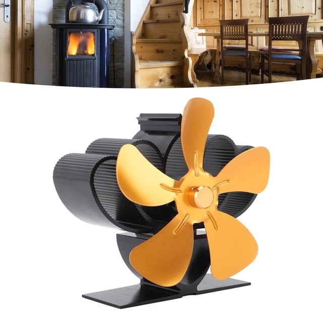 Ventilador De Estufa, Ventilador De Estufa De Bajo Ruido, Portátil, Sostenible, De aleación De Aluminio, Accionado Por Calor Para Chimenea