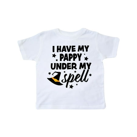 

Inktastic I Have My Pappy Under My Spell with Cute Witch Hat Gift Toddler Boy or Toddler Girl T-Shirt