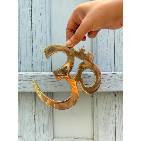 NamasteHimalays Om Wall Hanging – Sacred Symbol for Peace, Positivity & Spiritual Harmony in Home & Temple Decor