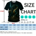 thumbnail image 4 of QTAGTESS Men's Chinese Dragon Graphic T-Shirt Anime Mythical Beast Tee Gothic Fantasy Creature Shirt, 4 of 7