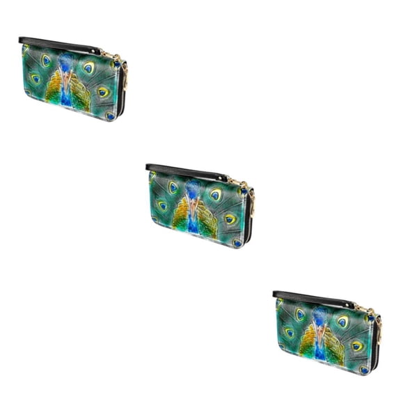 Qarigey Monedero de cuero para mujer, exquisito clip portátil para fotos, elegante bolsillo para tarjetas, carpeta para pasaporte, billetera, Type1 NO1