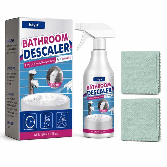Isiyu Bathroom Descaler Foam Cleaner Spray, 180g