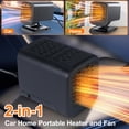 thumbnail image 3 of QJUHUNG Car Heater  120W Portable Car Heater Fast Heating Quickly Defrost Defogger Demister Heat Fan Auto Dryer Windshield Defroster, 3 of 7