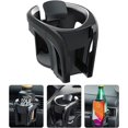 thumbnail image 1 of Portavasos para coche 2 en 1 (negro plateado), 1 of 5