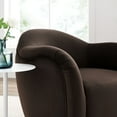 thumbnail image 4 of Compose Swivel Armchair in Chocolate Brown, 4 of 9