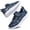 Navy Blue, variant on AMANSSE Boys Girls Sneakers Kids Sports Running Walking Shoes Lightweight Breathable Non Slip Athletic Tennis Shoes All Black Big Kid Size 3