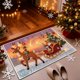 thumbnail image 4 of Seyotauo Christmas Decor 3D Stereoscopic Embroidery Carpet - 24 x16 inch Polyester Xmas Decor Indoor Outdoor, Absorbent Nonslip Dirt Proof Washable Foot Mat for Entryway Kitchen Bathroom Porch Patio, 4 of 6