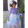 thumbnail image 5 of Arshiner Toddler Girls Dresses Sparkly Tulle Dress Fall winter Velvet Dresses for Toddler, Irregular Tulle and Cute Bowknot Design, Great for Halloween Christmas Holiday Party, 5 of 5
