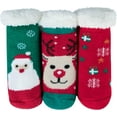 thumbnail image 6 of Toddler Girls Boys Christmas Socks with Grips Cotton kids Slipper Socks Baby Winter Non Slip Fuzzy Socks, 6 of 7