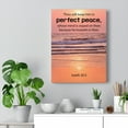 thumbnail image 2 of Scripture Walls Isaiah 26:3 Perfect Peace Bible Verse Canvas Christian Wall Art Ready to Hang Unframed, 2 of 9