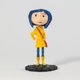 thumbnail image 4 of NECA-figura de acción Coraline en camisa a rayas, chubasquero amarillo de 7 "ABS/PVC, muñeco de juguete, 4 of 4