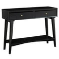 thumbnail image 3 of Home Square 2 Piece Furniture Set with Wood Bench and Console Table in Black, 3 of 17