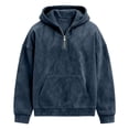 thumbnail image 5 of Atkumj Mens Pullover Hoodies with Half Zip Vintage Fashion Solid Color Hooded Sweatshirt Casual Long Sleeve Fall Hoodies with Kangaroo Pocket S, 5 of 6