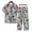 Multicolor, variant on Pajama Sets for Women 2 Piece Baggy Loungewear Set Flower Printed Short Sleeve Tops with Elestic Waist Capri Pants Sleepwear
