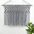 thumbnail image 3 of Lush Decor Boho Macrame Textured Cotton Valance/Kitchen Curtain/Wall Decor Single Neutral 40X30, 3 of 5