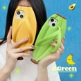 thumbnail image 6 of Kawaii Phone Cases Apply to iPhone 14 Pro,Cute Cartoon Yellow Slippers Phone Case with Banana Flip Flops Phone Case 3D Case Soft Silicone Protctor Women Girls for iPhone 14 Pro, 6 of 14