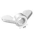thumbnail image 3 of Unique Bargains 3/16' Wing Nuts Zinc Plated Fasteners Parts Butterfly Nut Silver Blue 20pcs, 3 of 4